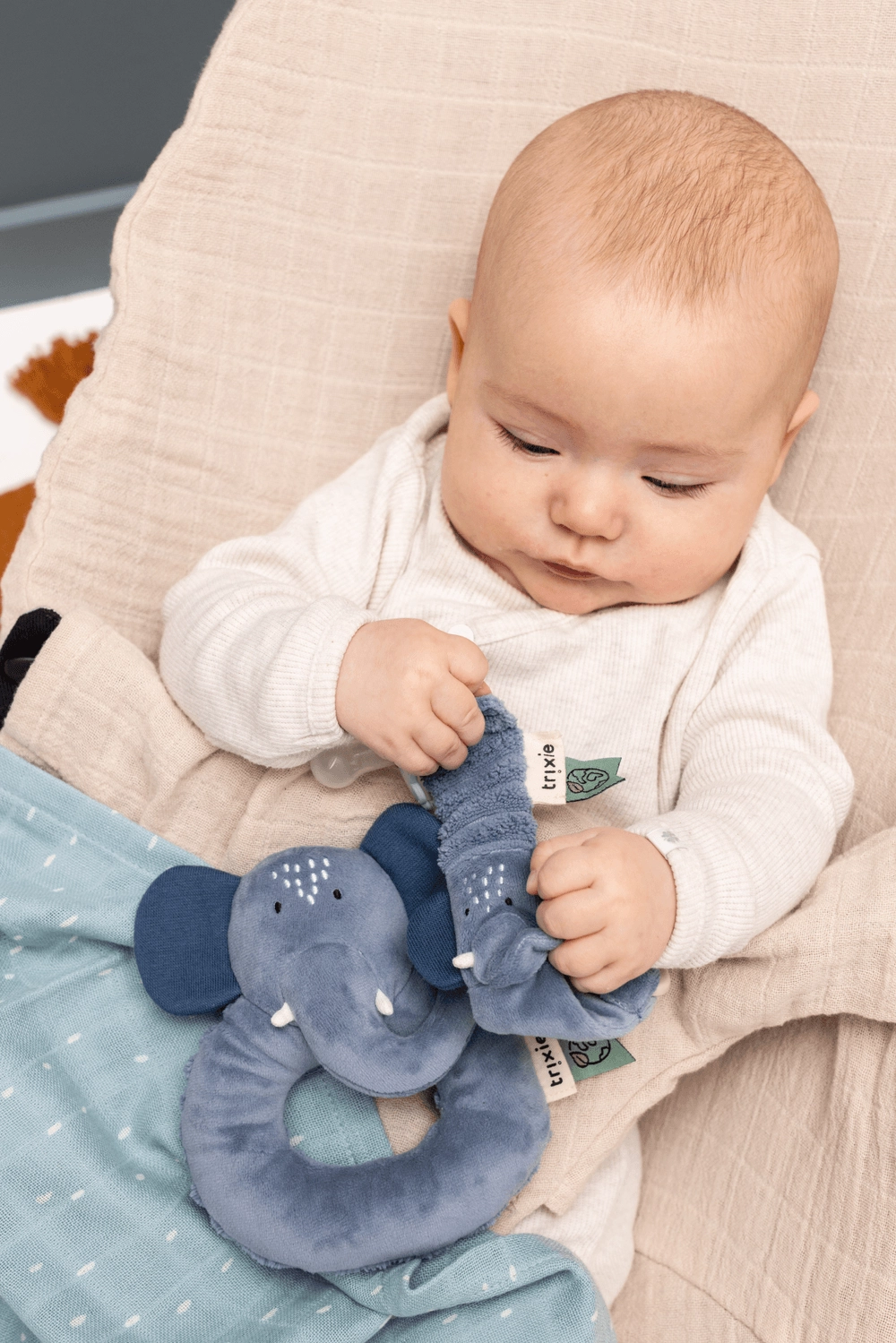 Rattle - Mrs. Elephant - Suitable for 0 month and above