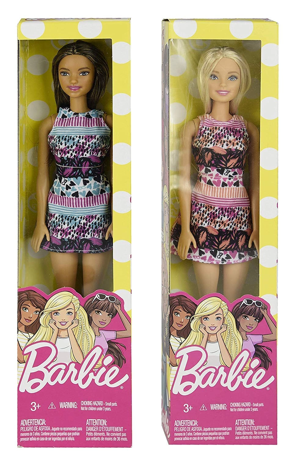 Mattel Barbie Fashion Doll - Plastic Cartoon