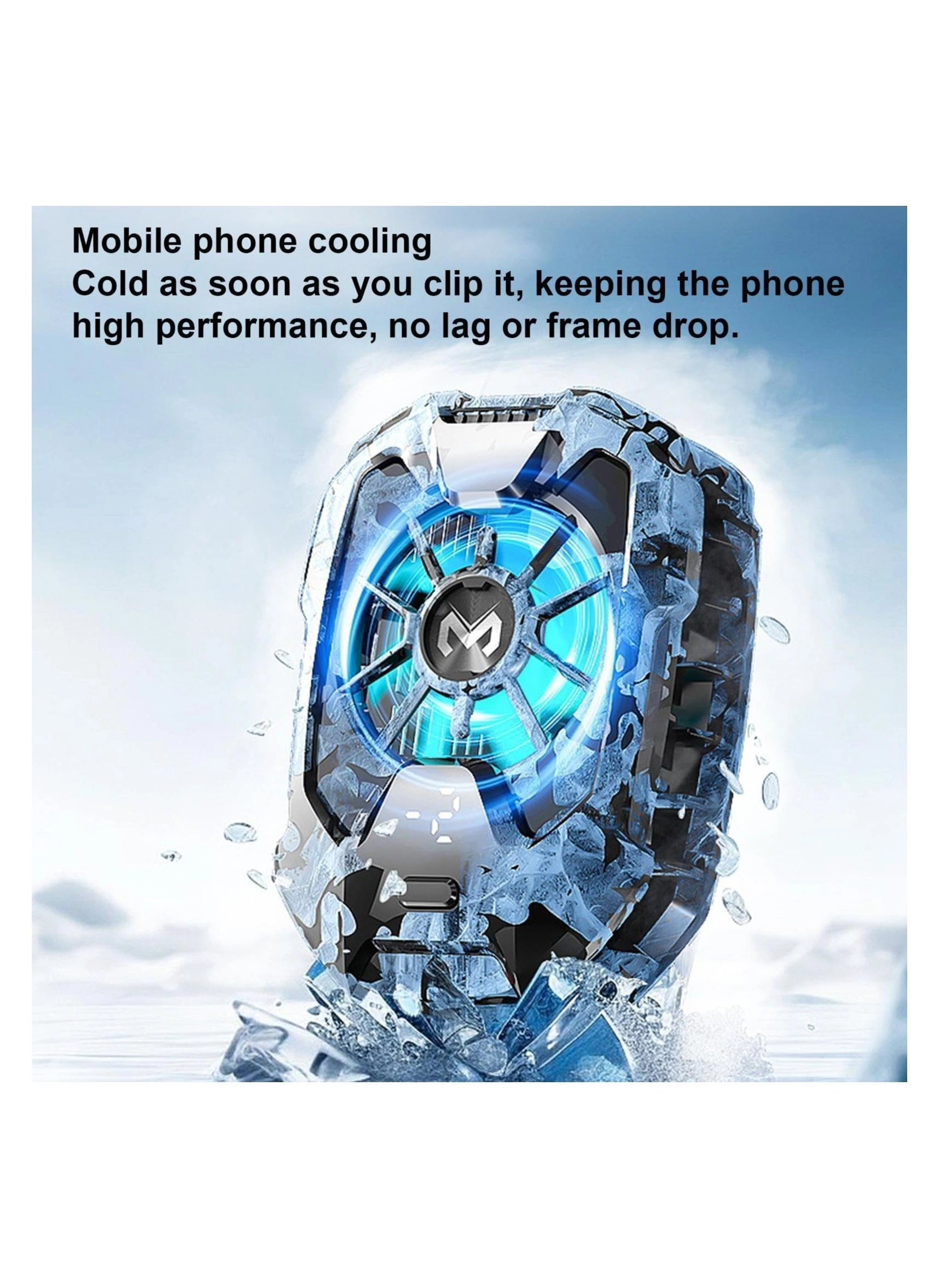 Mobile Phone Cooling Fan - 67g Magnetic RGB