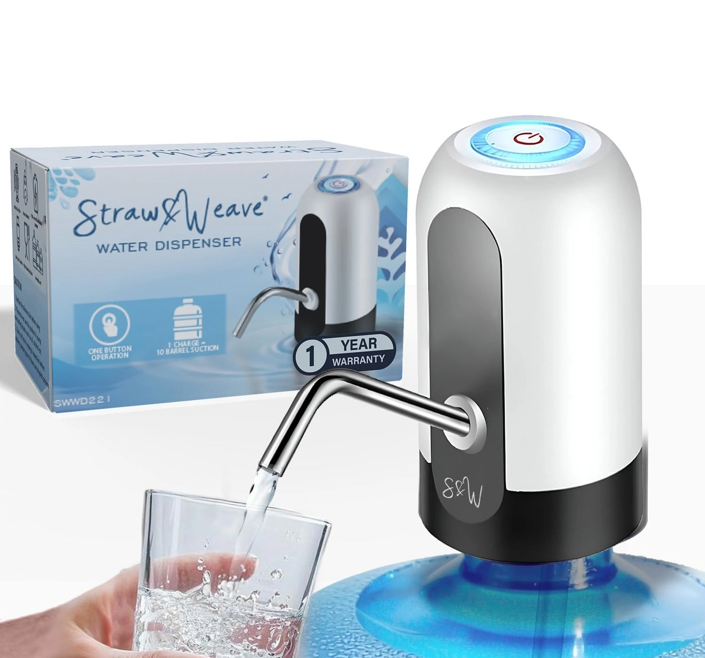STRAW&WEAVE Automatic Water Dispenser Pump - 20 Litre