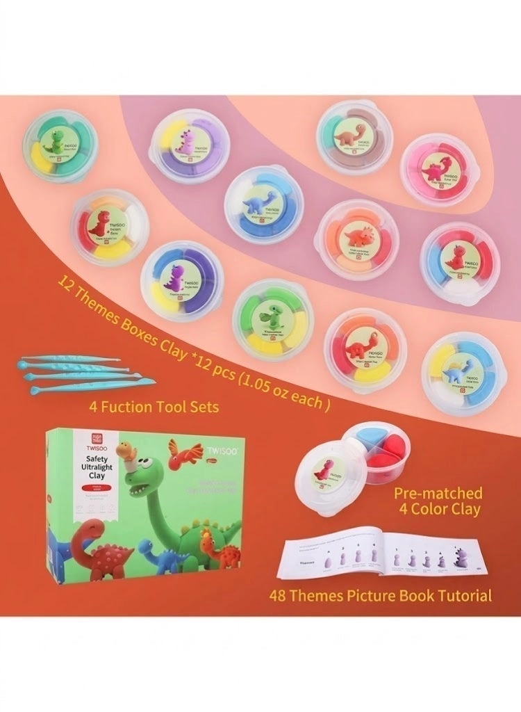 Air Dry Clay Kit - Ceramic 12pcs.