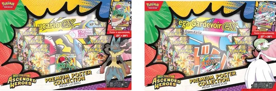 Pokémon Mega Evolution Ascended Heroes Premium Poster Collection - 10pcs