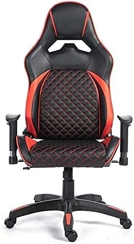 Desk Chair - PU Leather Brown High Back