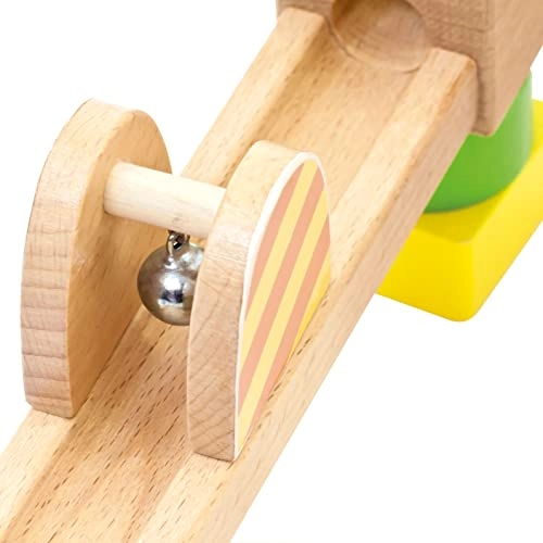 Wooden Contruction Marble Run Set - 3 years and up 40 pcs
