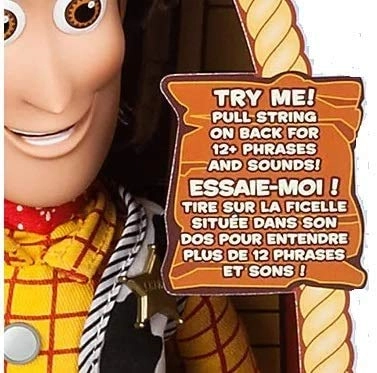 Woody Talking Doll - 16" 10 Different Phrases Ages 3+