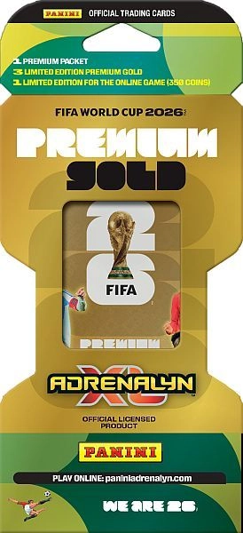 Premium gold case - 5 base cards 4 special cards 1 limited edition card