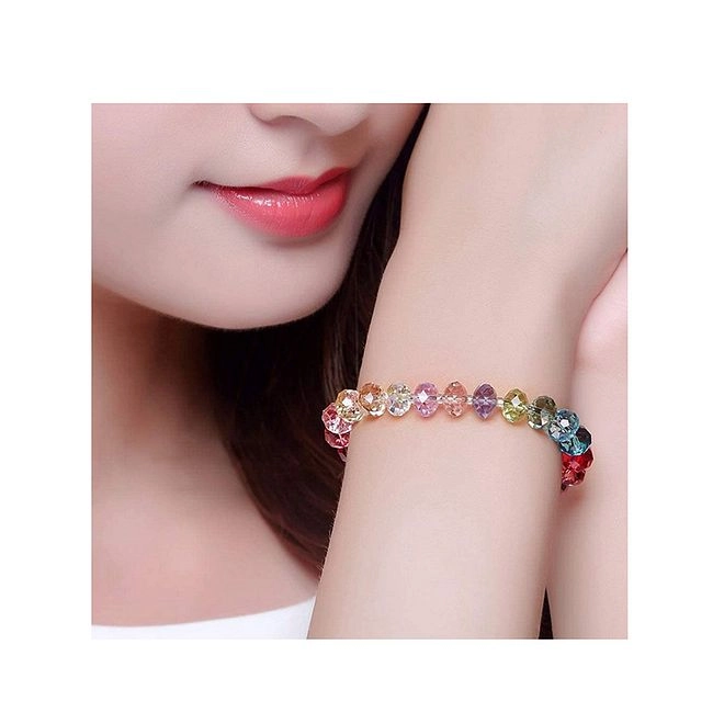 Crystal Glass Beads Bracelet Making Kit - 1368pc Sparkly