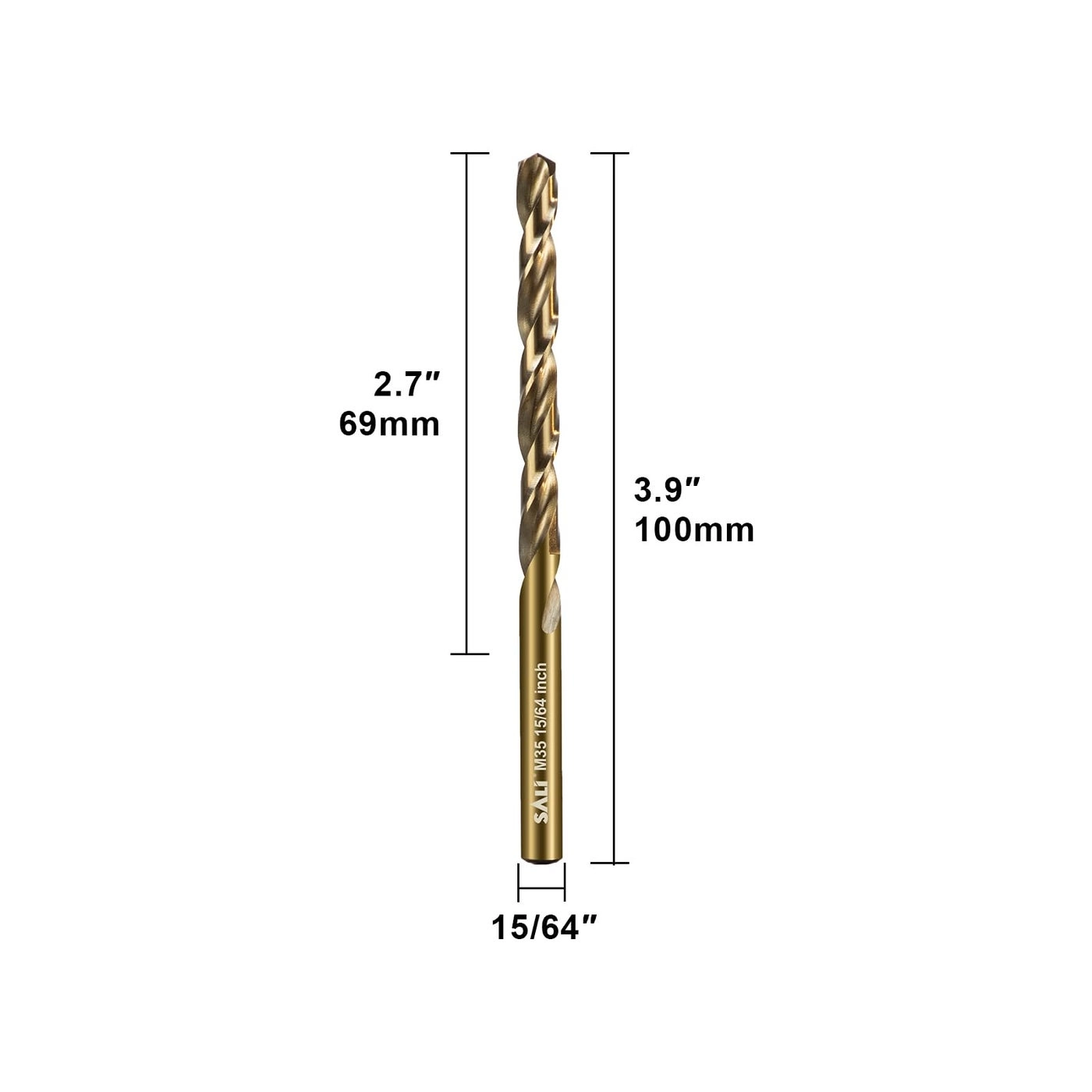 Drill Bit Set - M35 Cobalt 10Pcs 15/64"