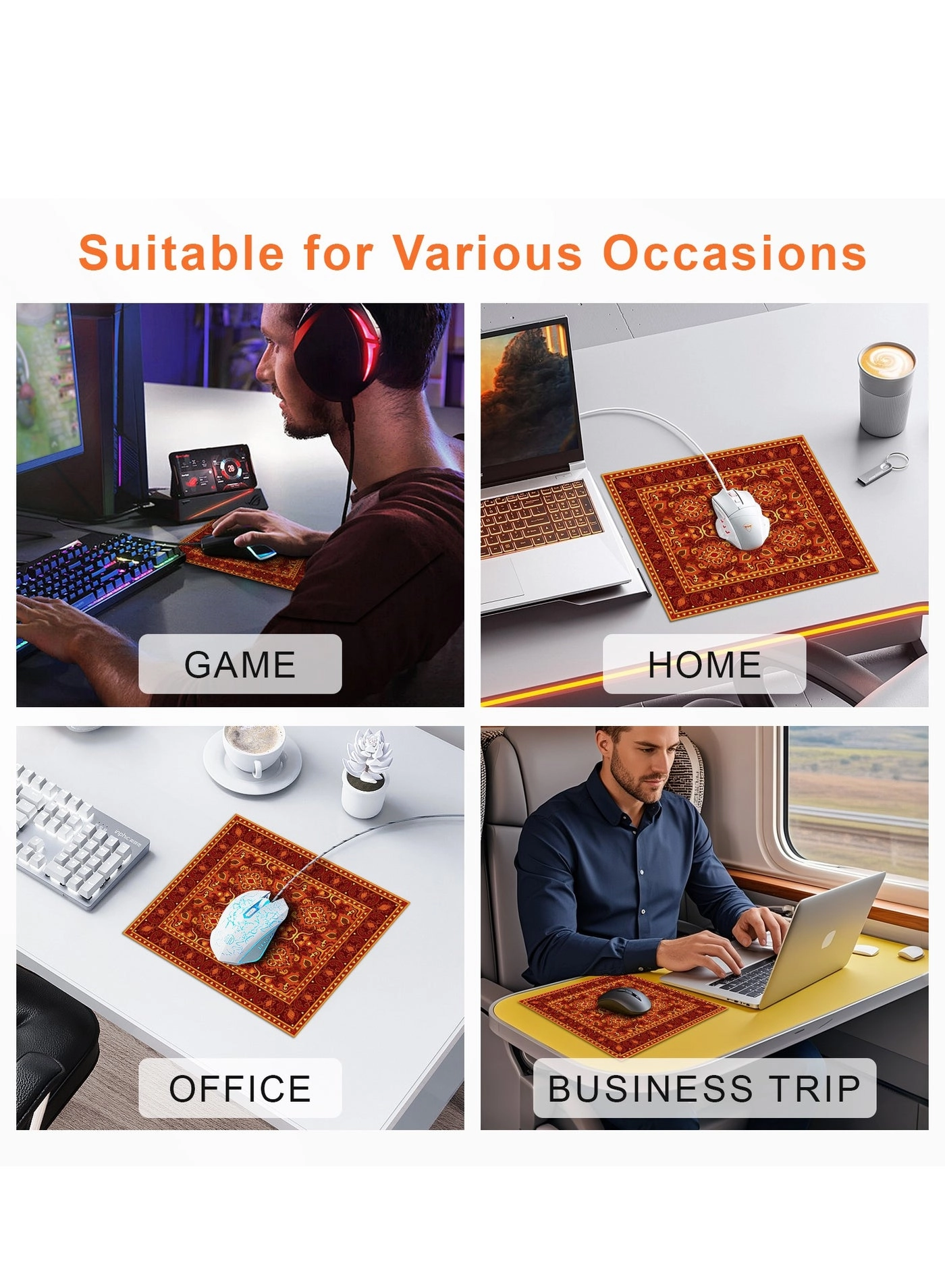 Felt Gaming Mouse Pad - 27x22 cm