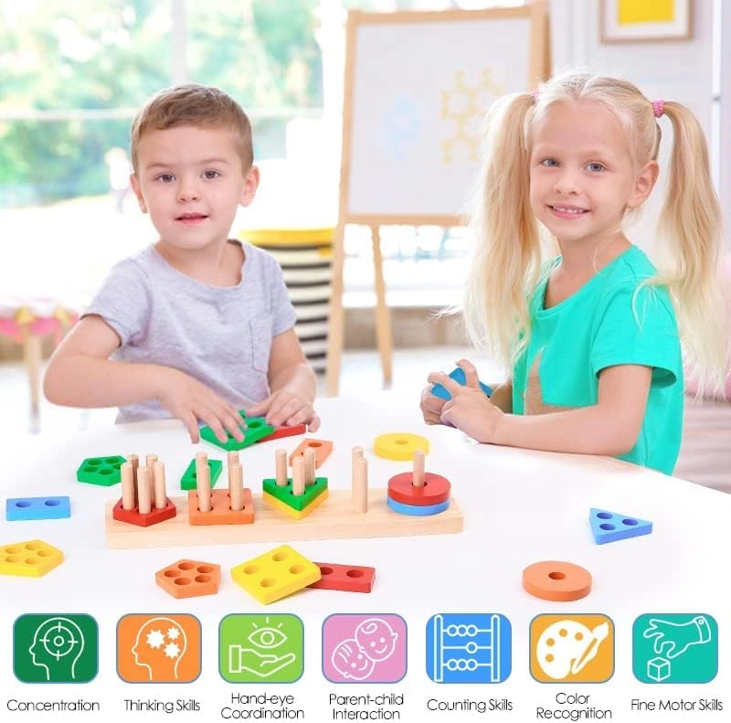 Shape Sorter - Building Blocks 21 pcs
