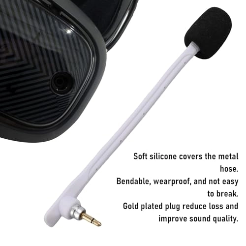 Detachable Noise Canceling Microphone 3.5mm-Mini-Jack Microphone 2 spare microphones
