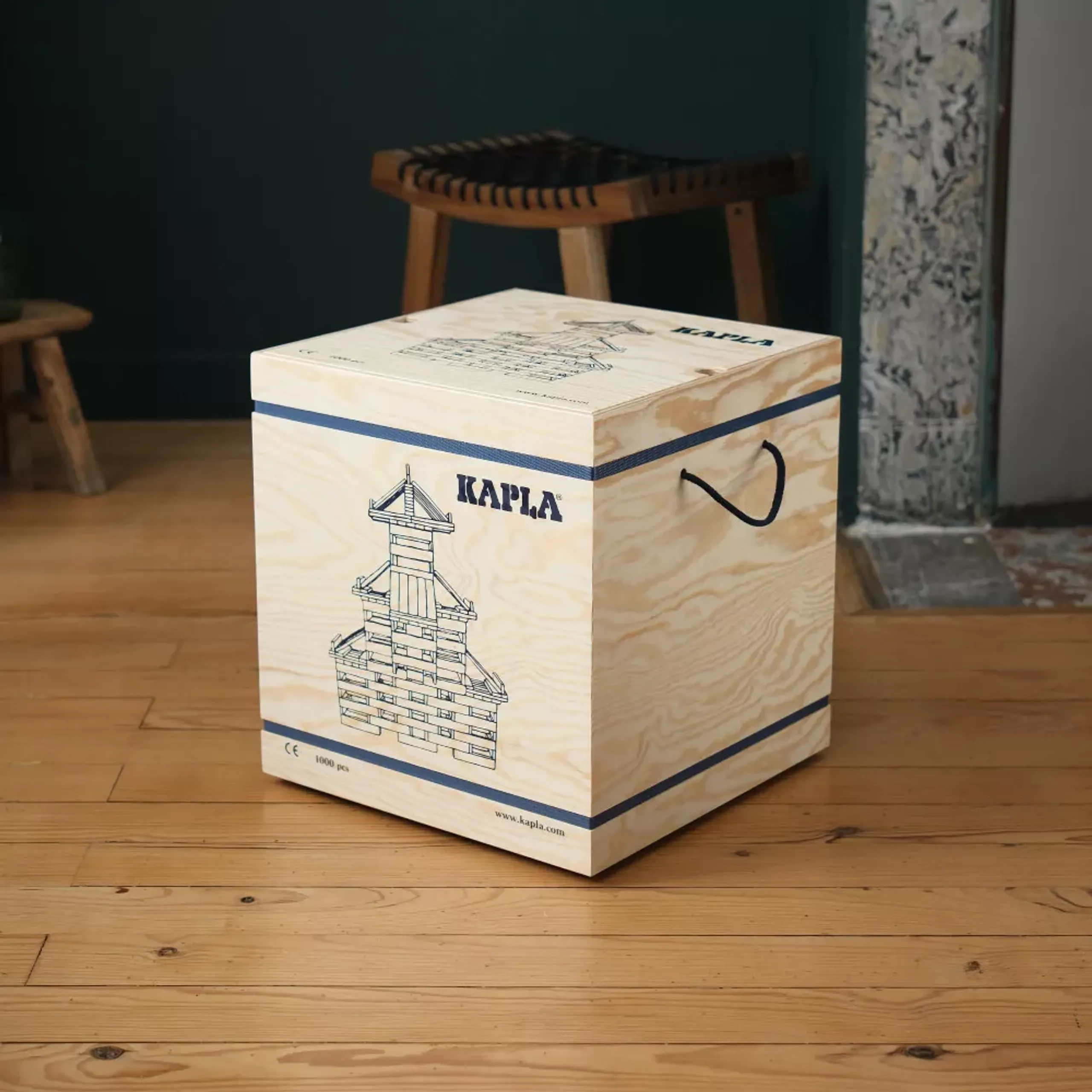 Wooden Box Building Block Set - 1000 pcs