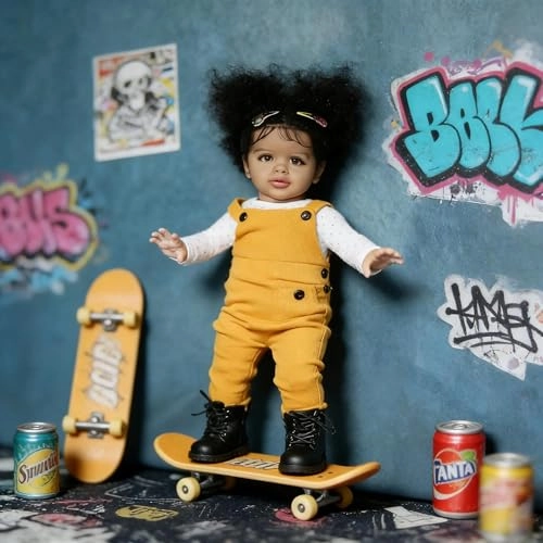 Pippa Reborn Baby Doll - 26 inch Cotton Vinyl Hand-rooted Curly Hair Ages 3+