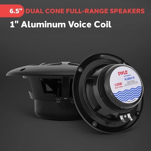 Dual Marine Speakers - 6.5 Inch 120 Watt