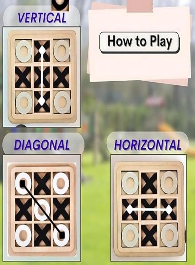 Tic Tac Toe - Wooden Classic XOXO Gift Pack