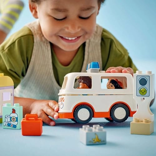 Ambulance & Driver Set (10447) - Educational Montessori Toy 24 months+ multicolor