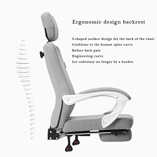 Reclining Chair - Fabric Cotton Black