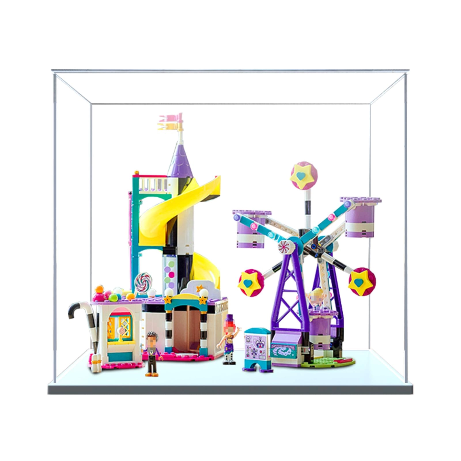 Figures Display Box for LEGO Magical Ferriis Wheel and Slide 41689 - acrylic