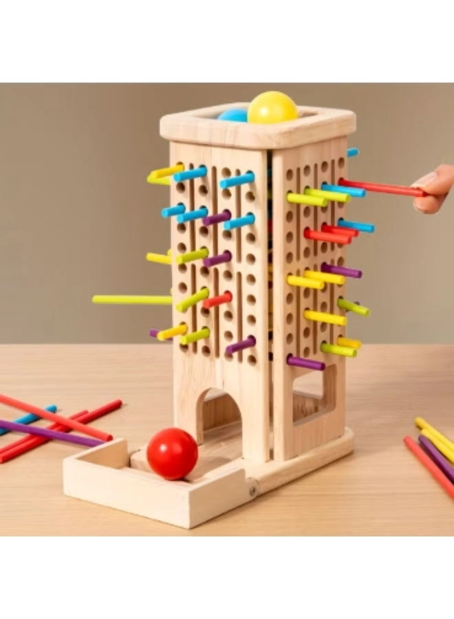 3-in-1 Wooden Board Game - 3+