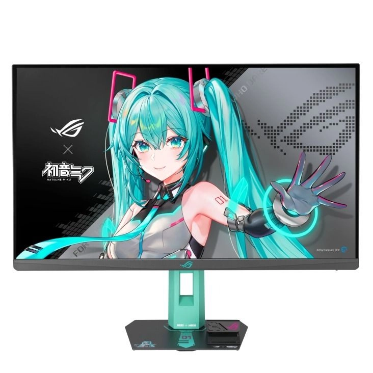 ROG x Hatsune Miku Gaming PC - 9950X3D 64GB 2TB + ROG Strix XG27ACMEG-G - 27-inch QHD + ROG Strix Arion - 2TB + ROG T-Shirt