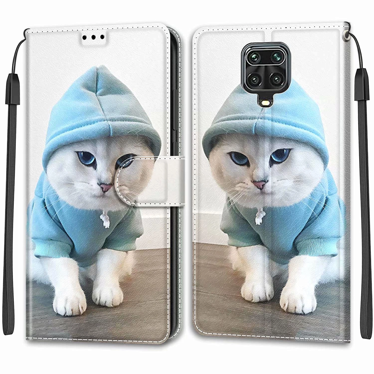 Nadoli Wallet Case Folio for Xiaomi Redmi Note 9 Pro