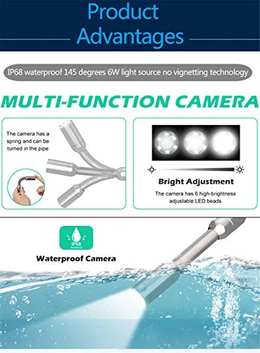 WIFI DVR Pipe Inspection - 5MM 100m