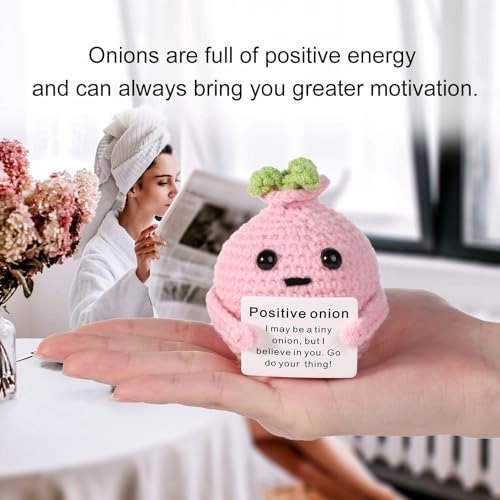Onion 7 cm Crochet - Pink Emotional Support