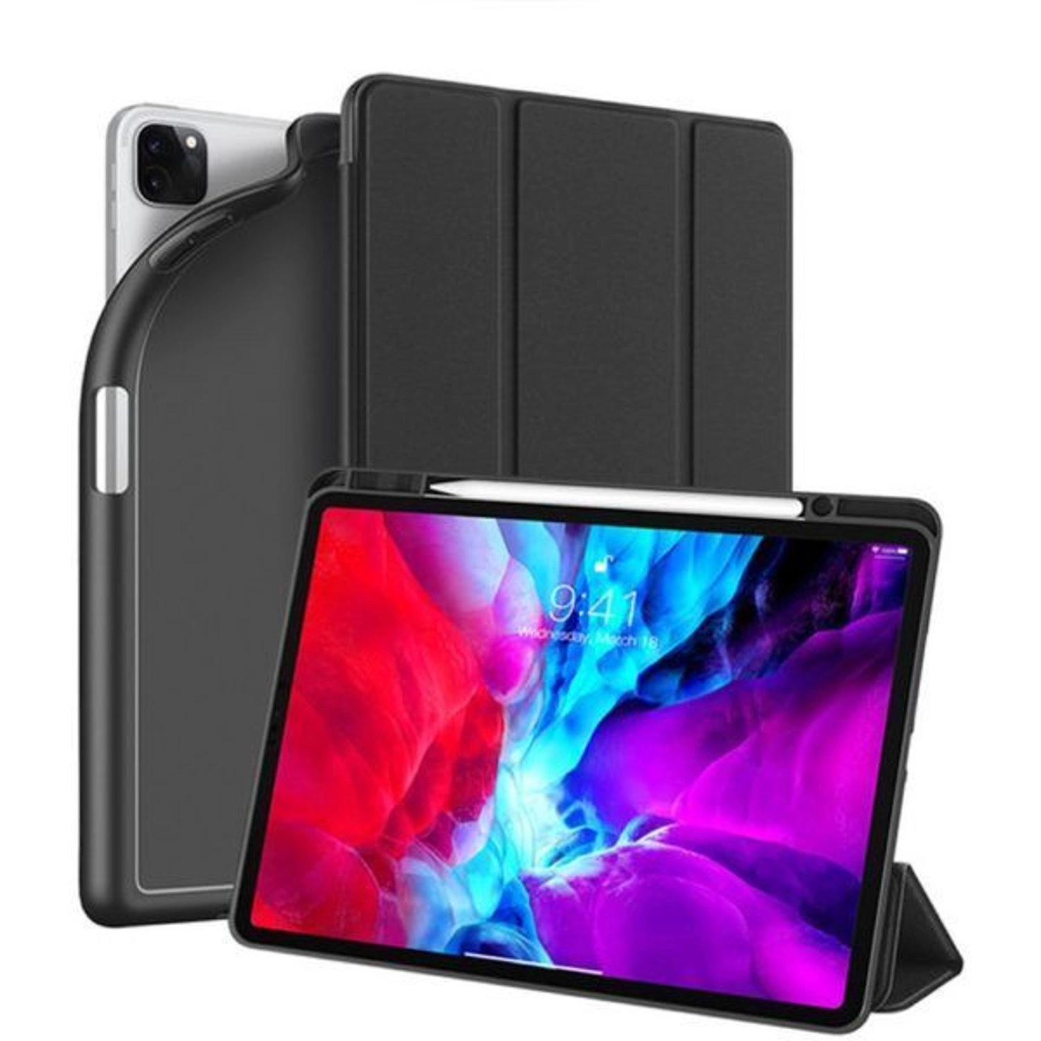 Dux Ducis Flip Cover with Screen Protector for iPad Pro 12.9-inch (4th Gen) Bundle