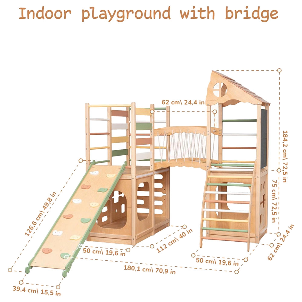 Indoor Playground Gym - 60KG Suitable for 8 months to 8 years
