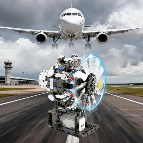 Turbojet Engine Building Set Mechanical Physical Science - 8 - 18 years 558 pieces