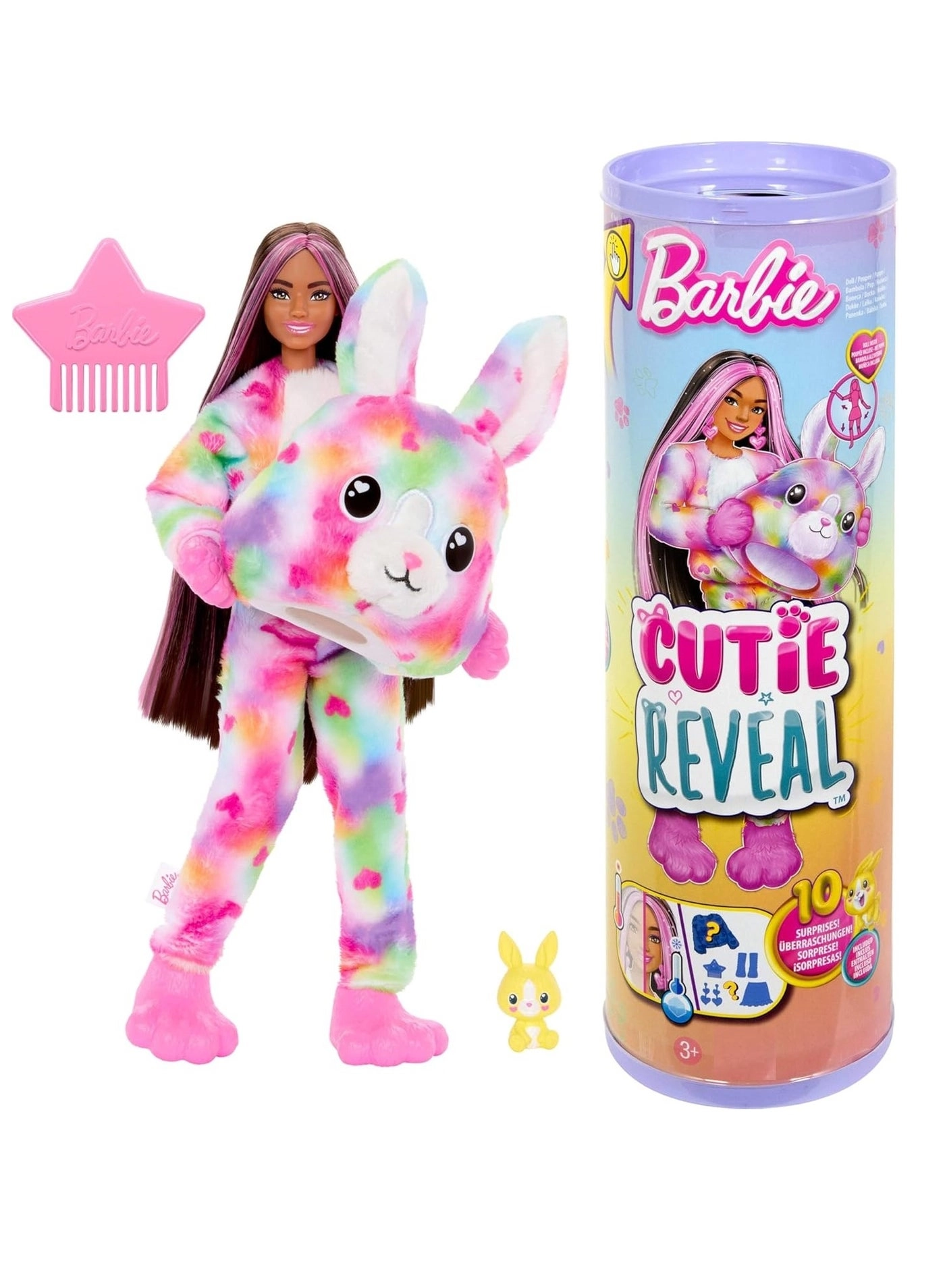 Cutie Color Reveal Zebra Doll - 10 Surprises Ages 5+