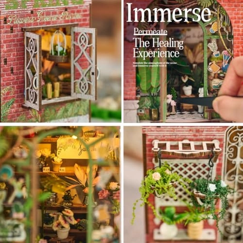 Miniature Wooden Dollhouse Furniture Kit - Creative Room 1:24