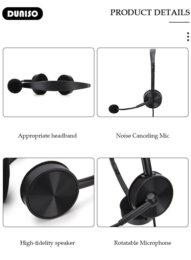 Call Center Headset - Wired Headset