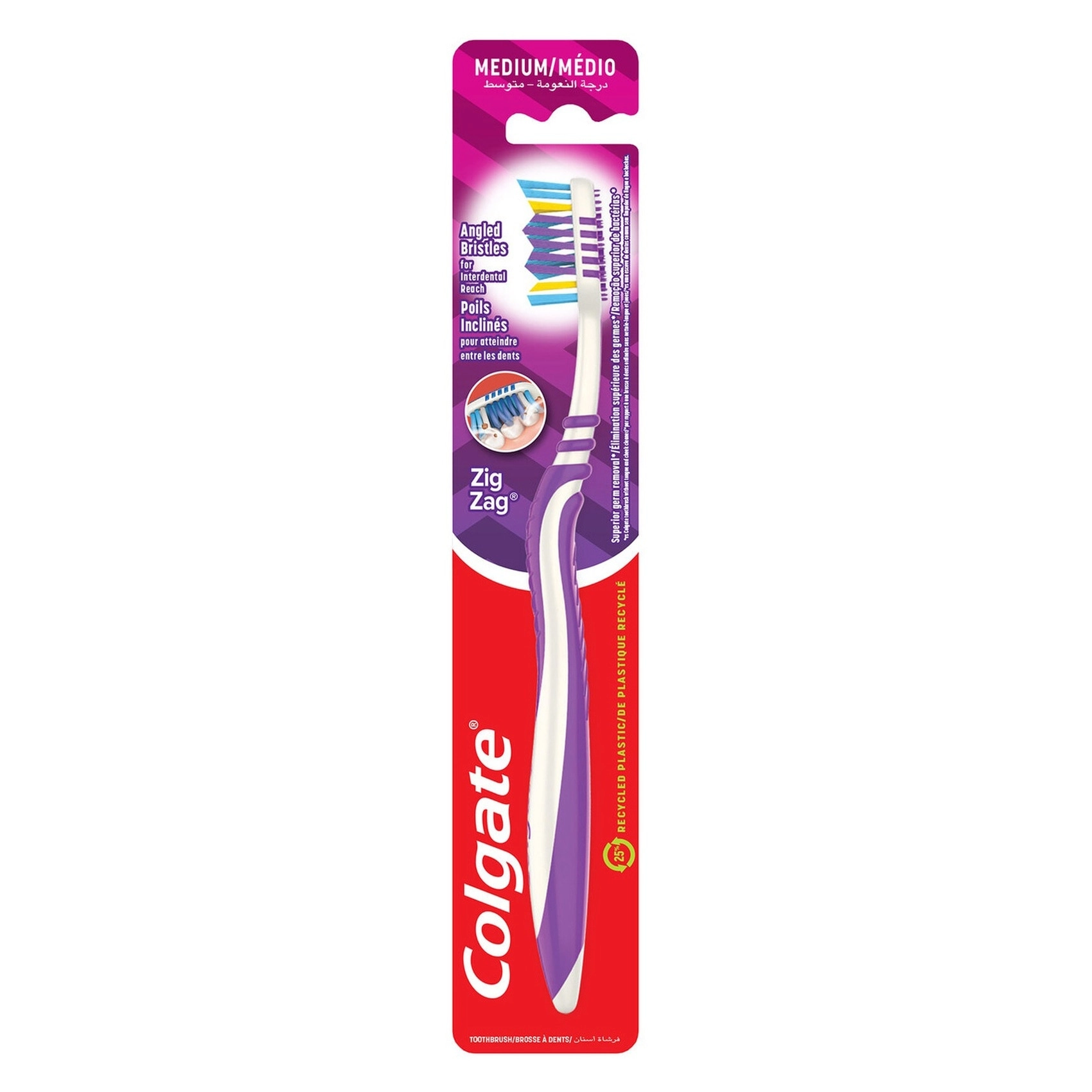 Zigzag Flexible Toothbrush - Medium 1-Piece Pack