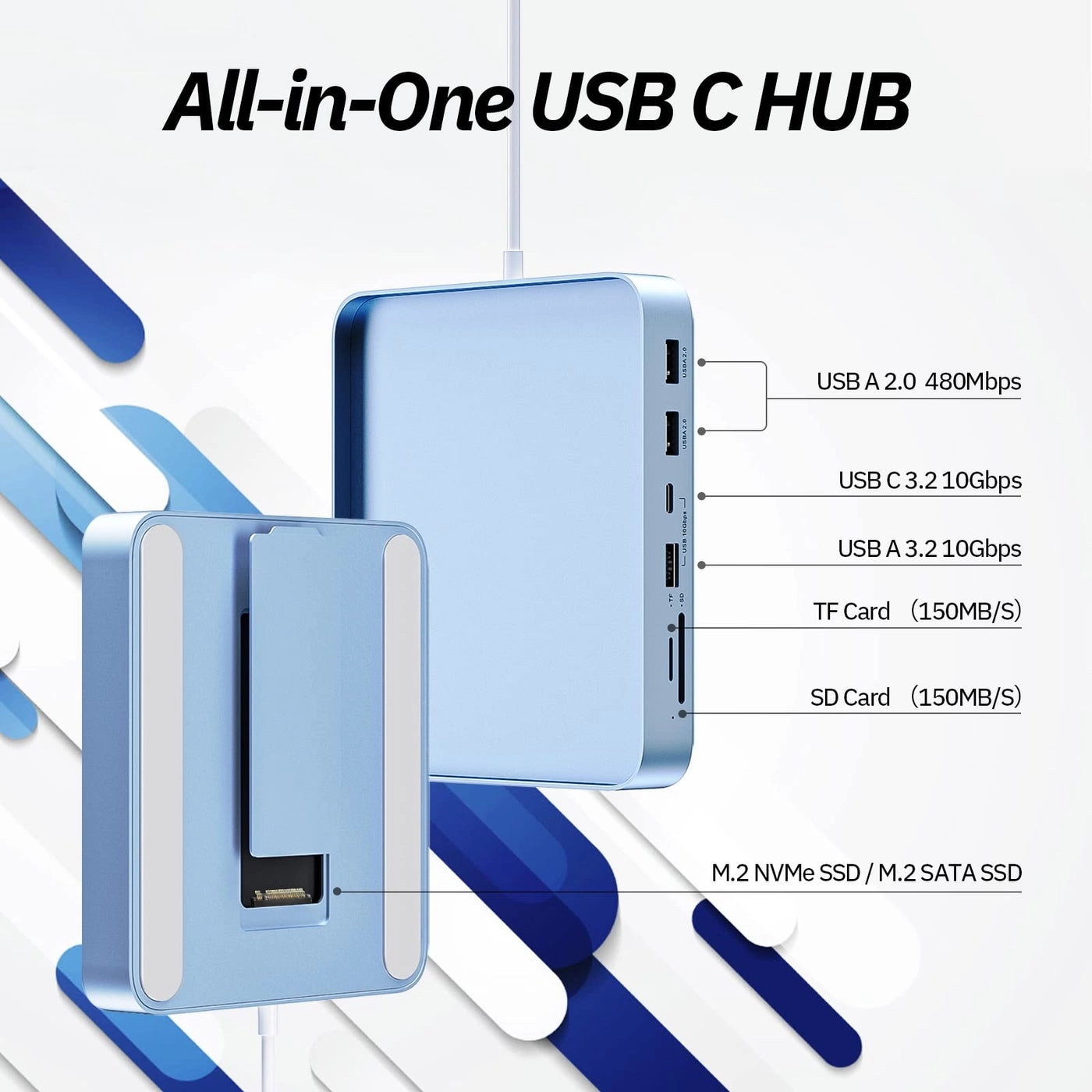USB C Hub - iMac 24 inch M.2 NVMe 10Gbps