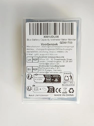 DC Battery Counter - 12V 24V 36V 48V Blue Light