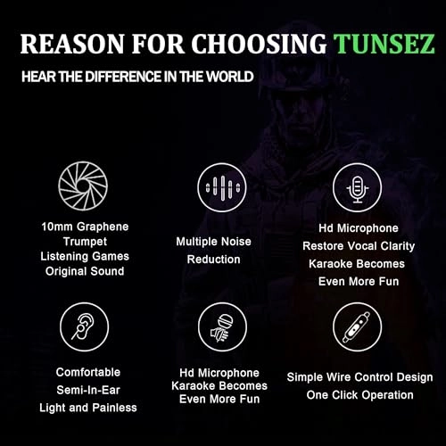 Gaming Earphones Wired Earbud