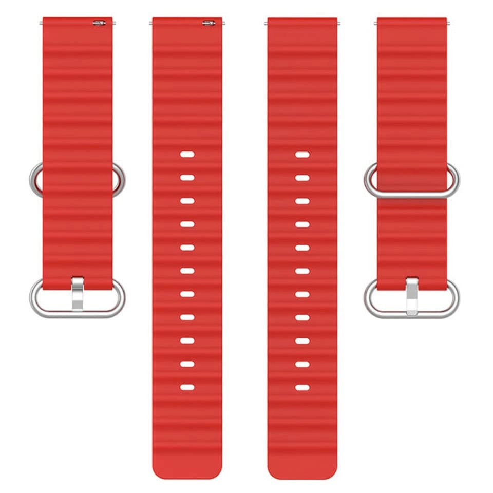 Watch Band for Helix Timex Metalfit 2.0 - Silicone Red