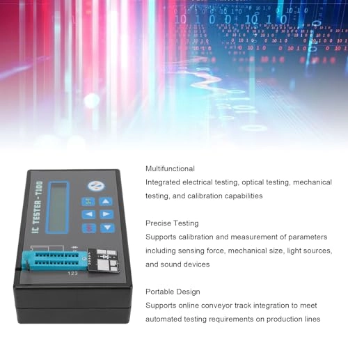 Integrated Circuit Tester - 20 Pin and 16 Pin Terminal Type C 1000mAh LiPo Battery