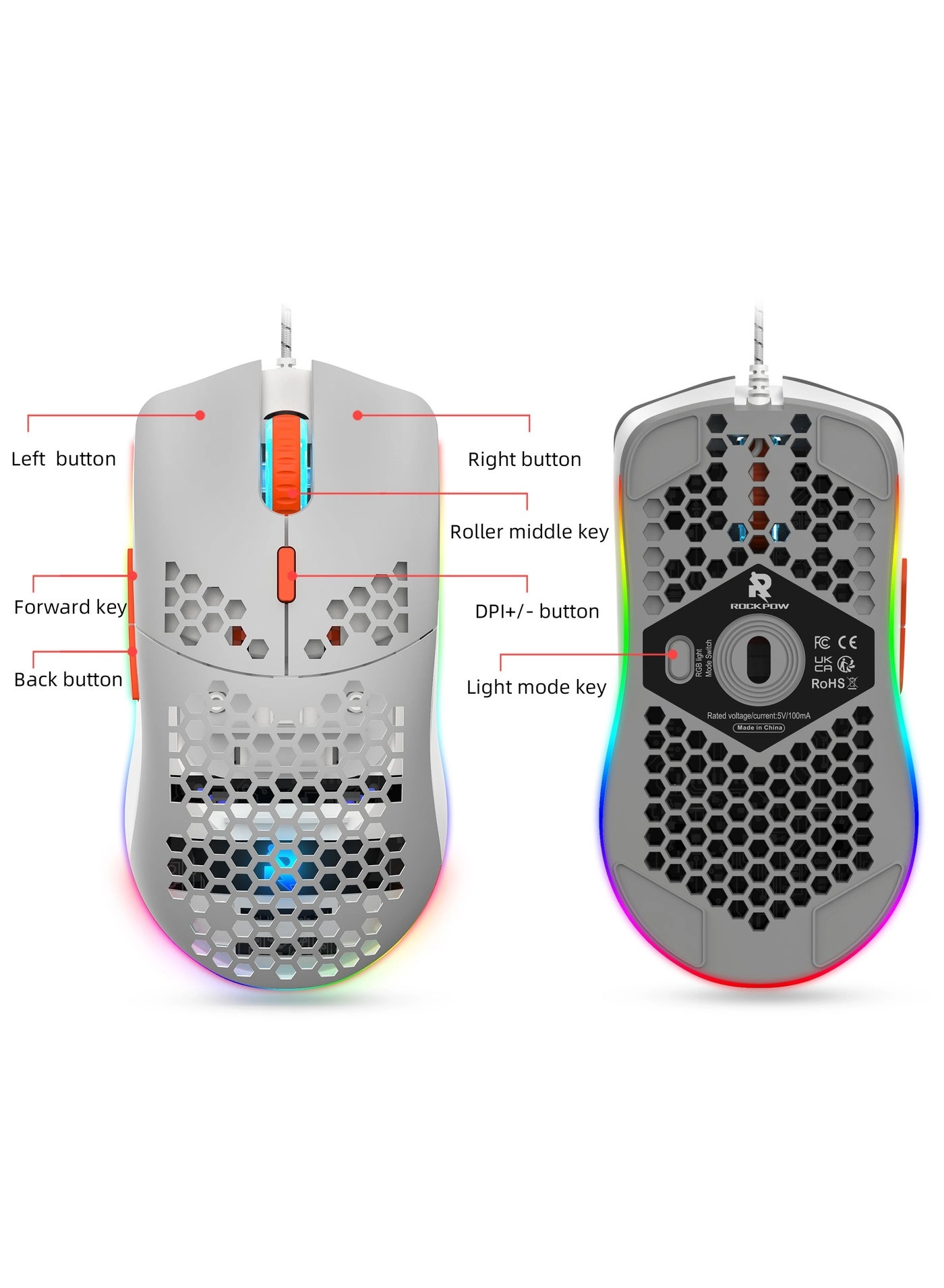 Gaming Keyboard and Mouse Combo - Wired