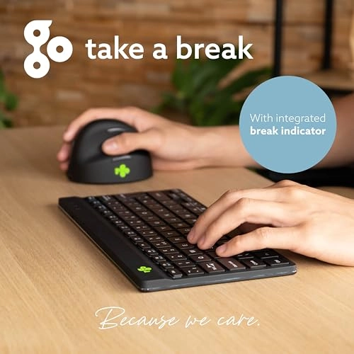 Compact Slim Ergonomic Wireless Keyboard - US Wireless