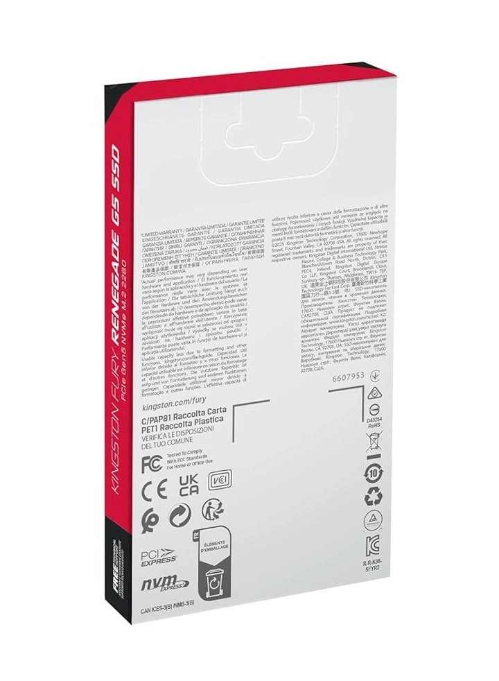 FURY RENEGADE G5 - 4TB NVME