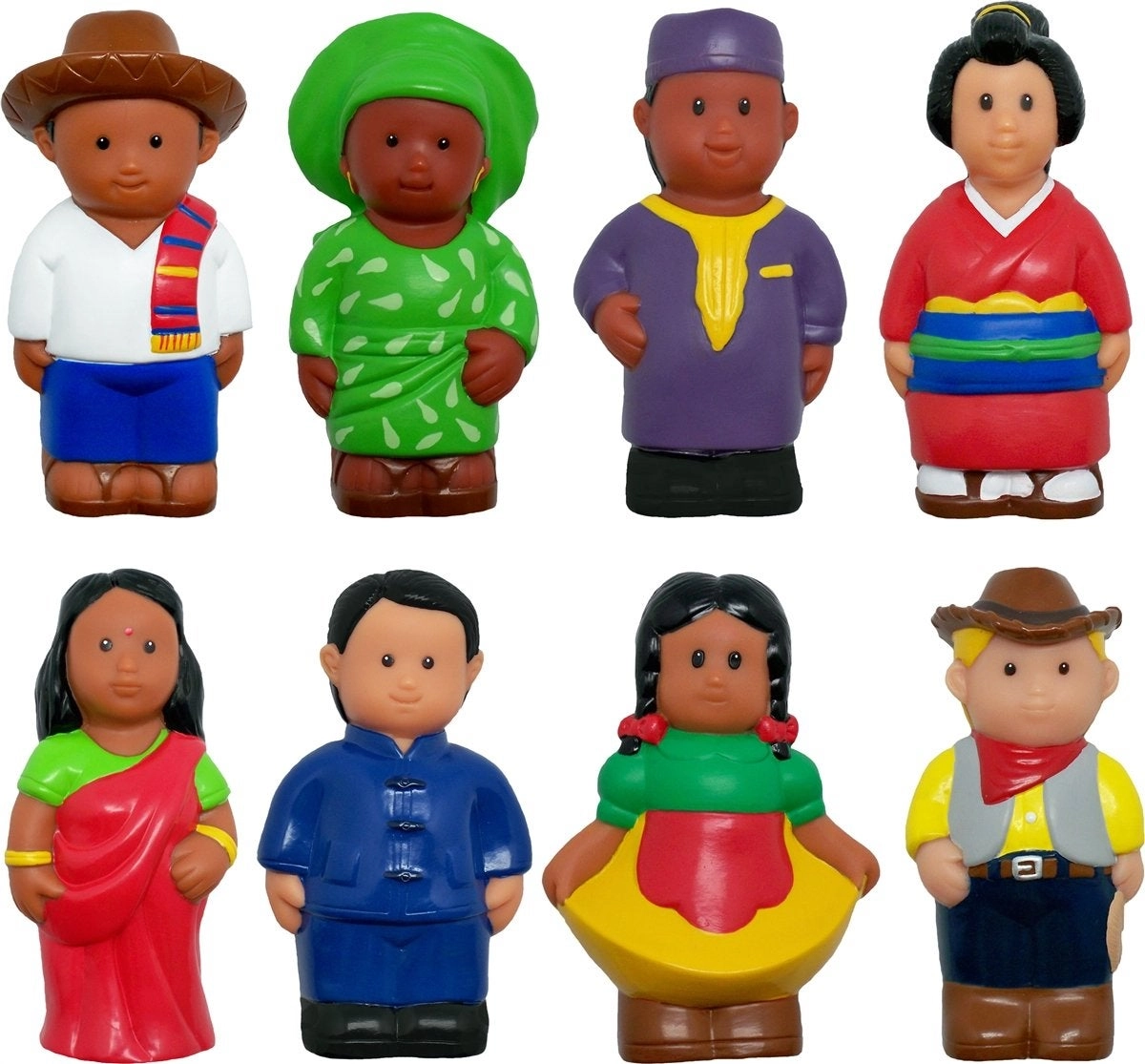 Get Ready Kids Around The World Multicultural Figures - 8 pieces