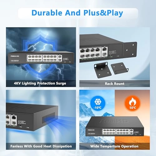 16 port poe gigabit switch 16-ports