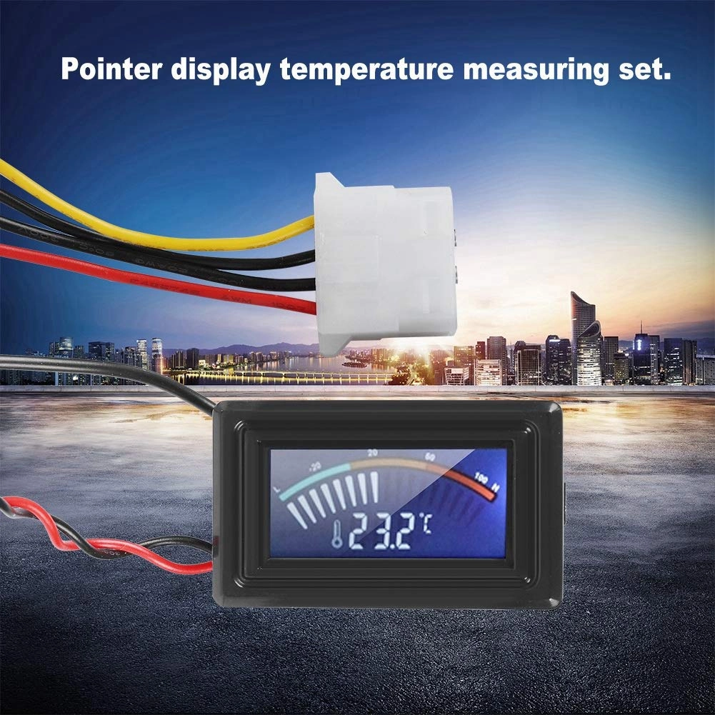 Pointer Display Thermometer - with Probe G1/4 Thread Water Cooling