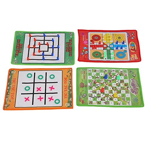 Snake and Ladder Chess + Ludo Chess + Nine Men's Morris + Naughts and Crosses