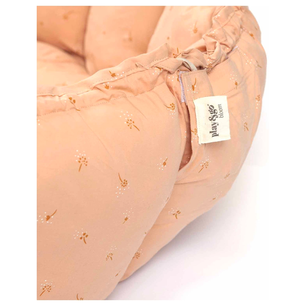 3-In-1 Stripes Bloom Organic Babymat - Ecru/Brown 0 month