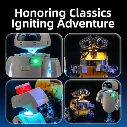 LED Light for LEGO 43279 Disney Wall-E and EVE Building Blocks Model