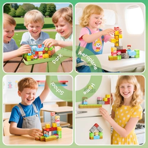 Magnetic Tiles Construction Set - 42 pcs