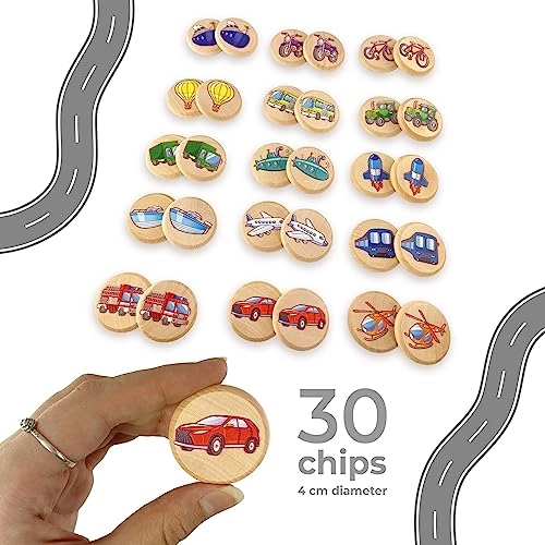 Transport Memory Game - 3+ Years 30 pieces